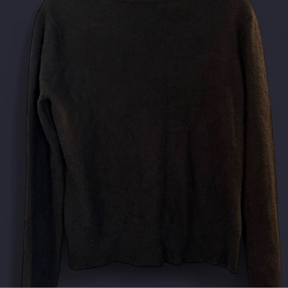 Hillard & Hanson Black Cashmere Cardigan Sweater - Picture 2 of 4